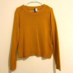 H & M yellow sweater